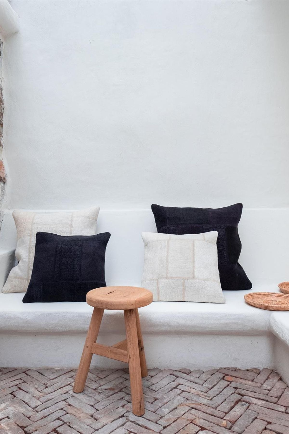 Hemp Kırlent Kılıfı Krem