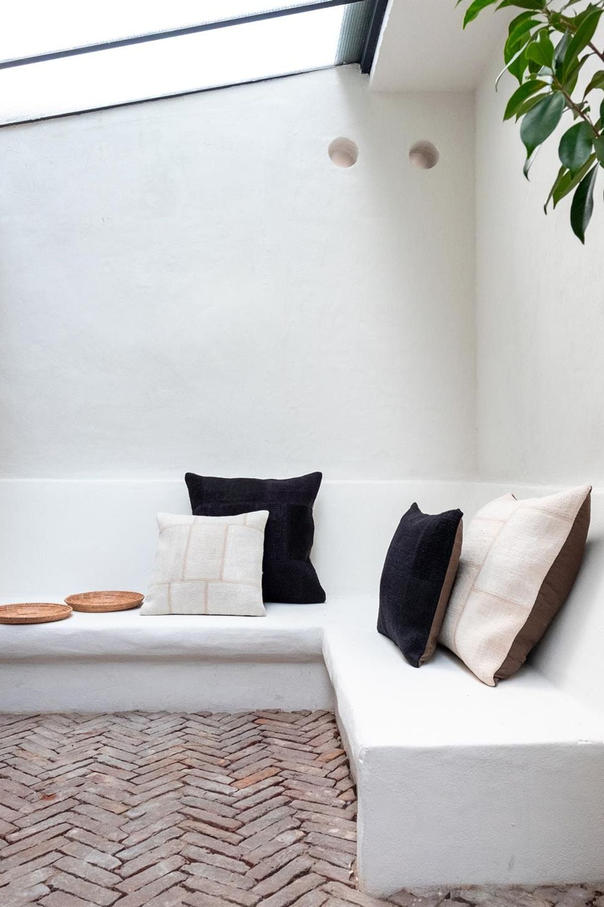 Hemp Kırlent Kılıfı Siyah