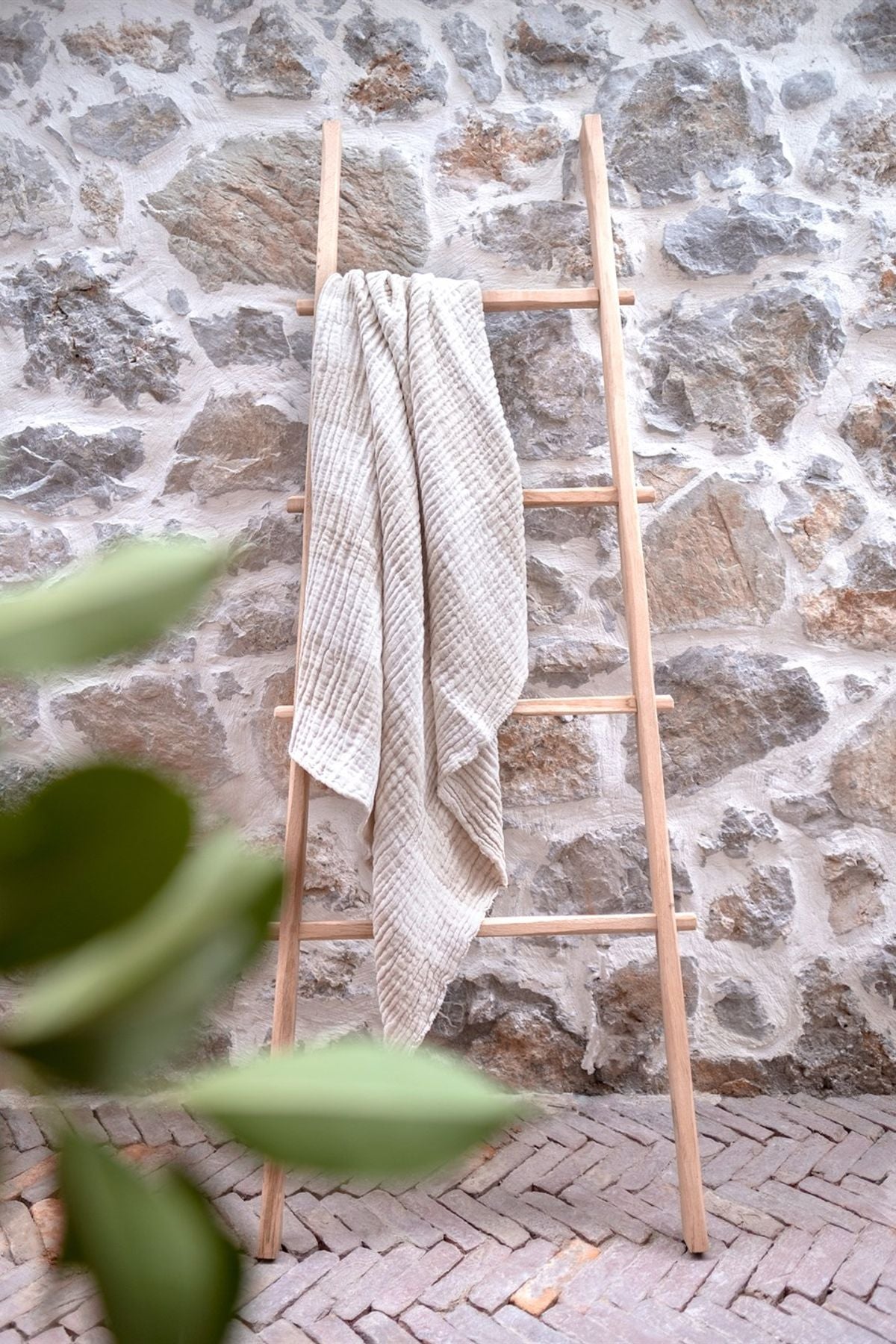 Linen Cocoon Koltuk Şalı Natürel