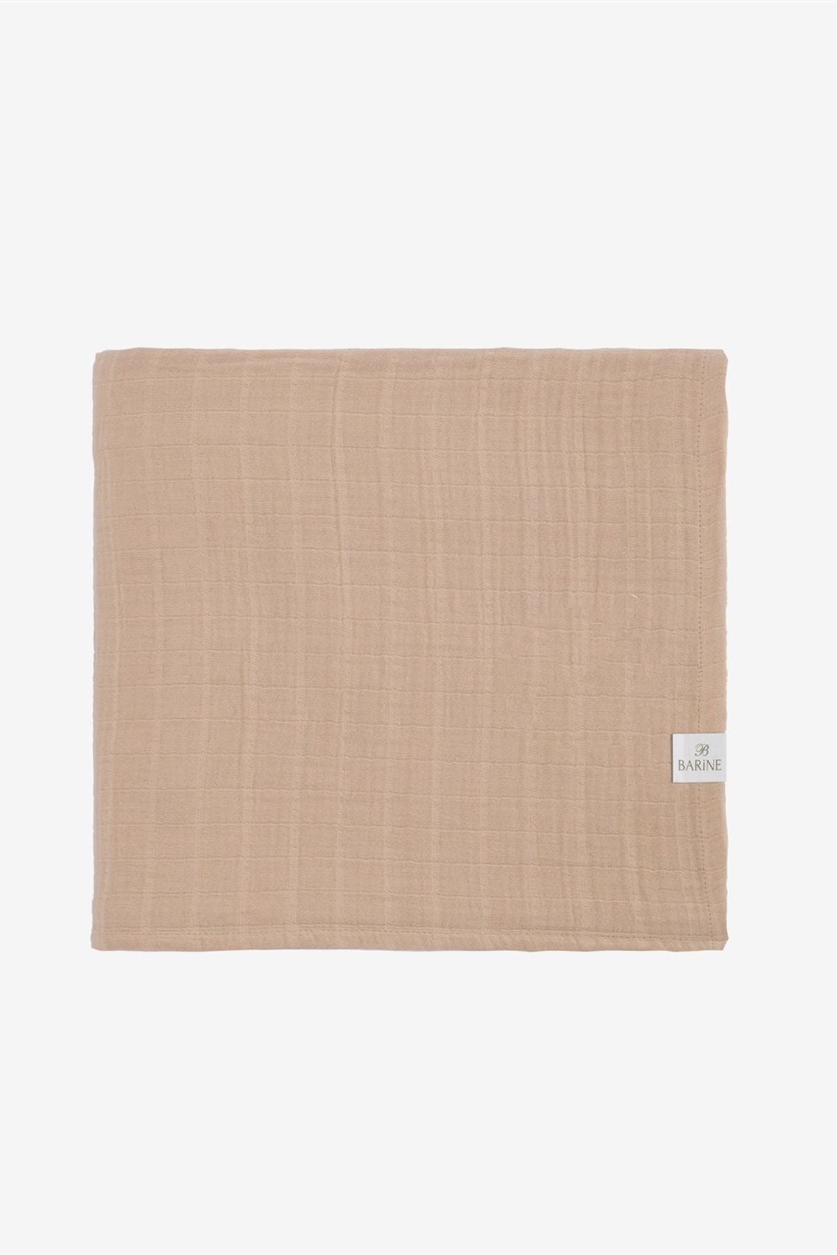 Müslin Yatak Örtüsü Bej