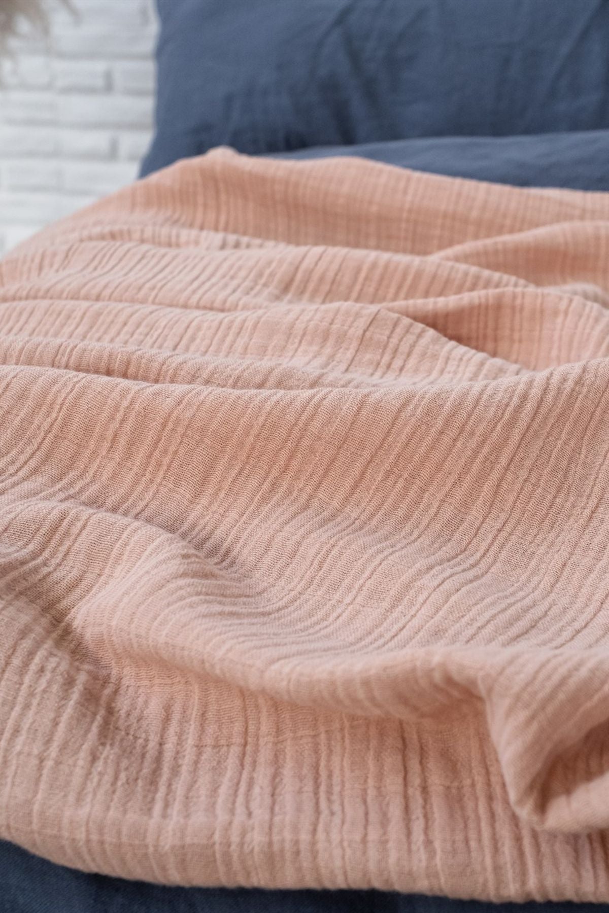 Müslin Yatak Örtüsü Rugby Tan