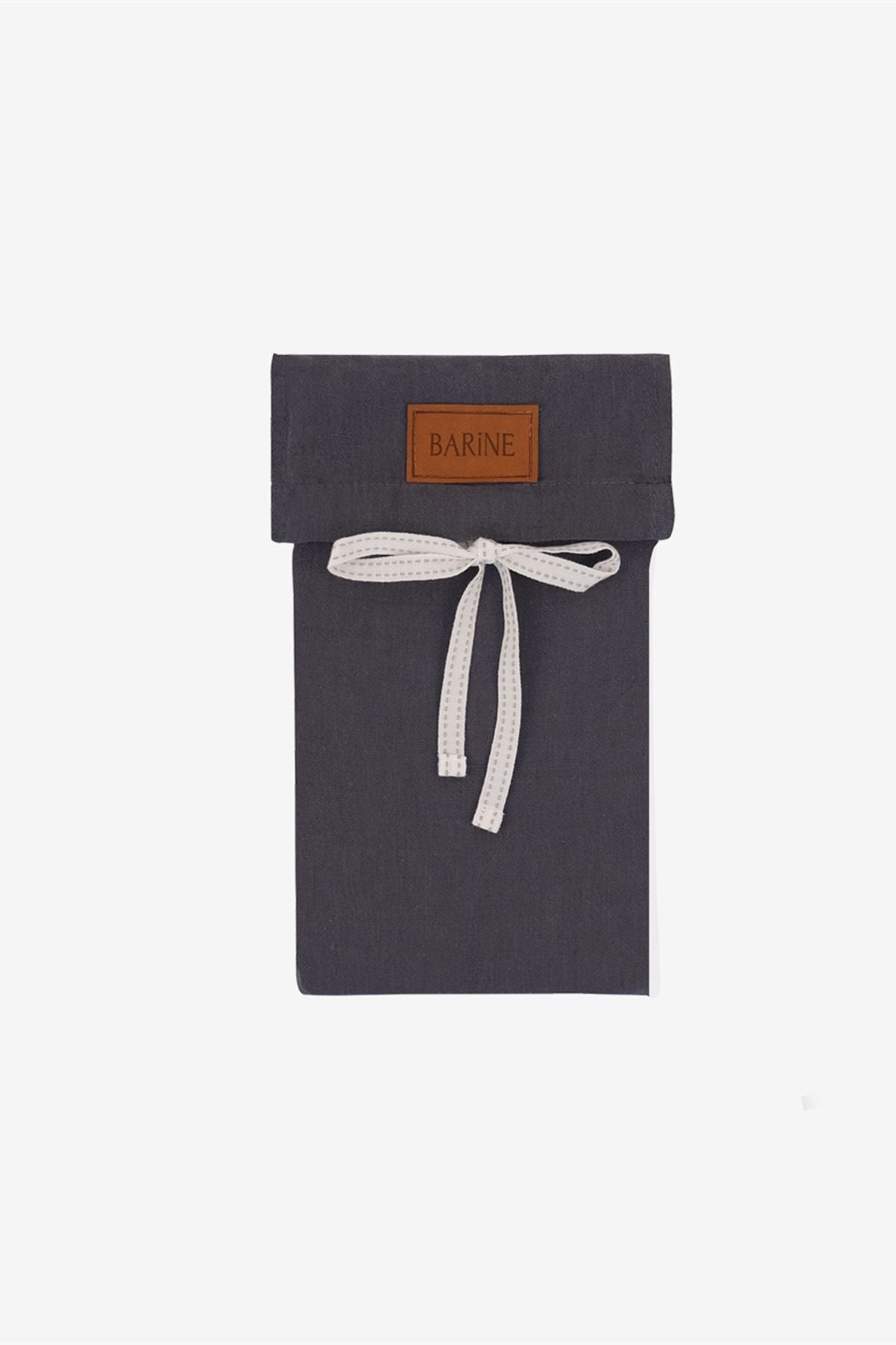 Washed Linen Keten Yastık Kılıfı 2 li Set Antrasit