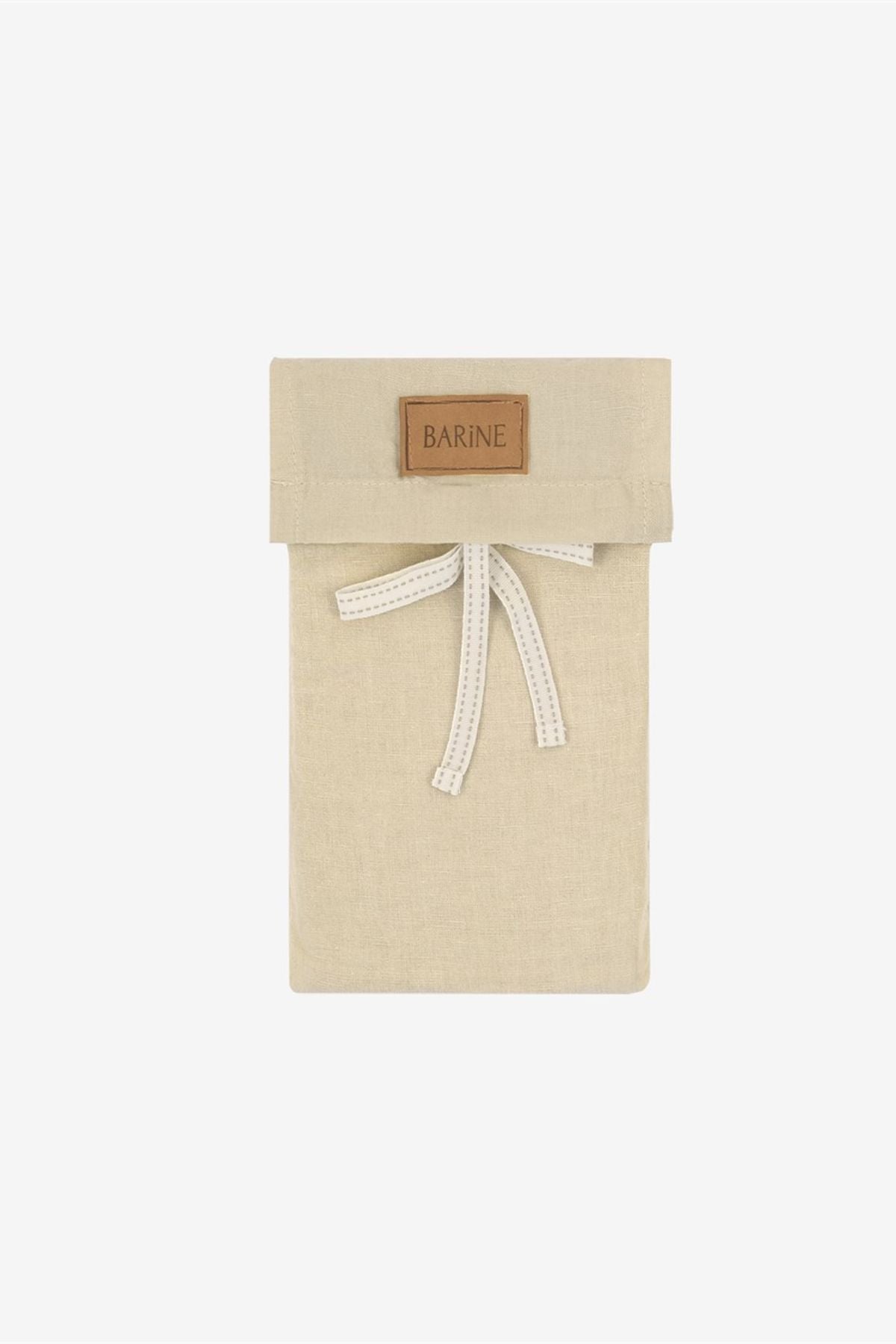 Washed Linen Keten Yastık Kılıfı 2 li Set Bej