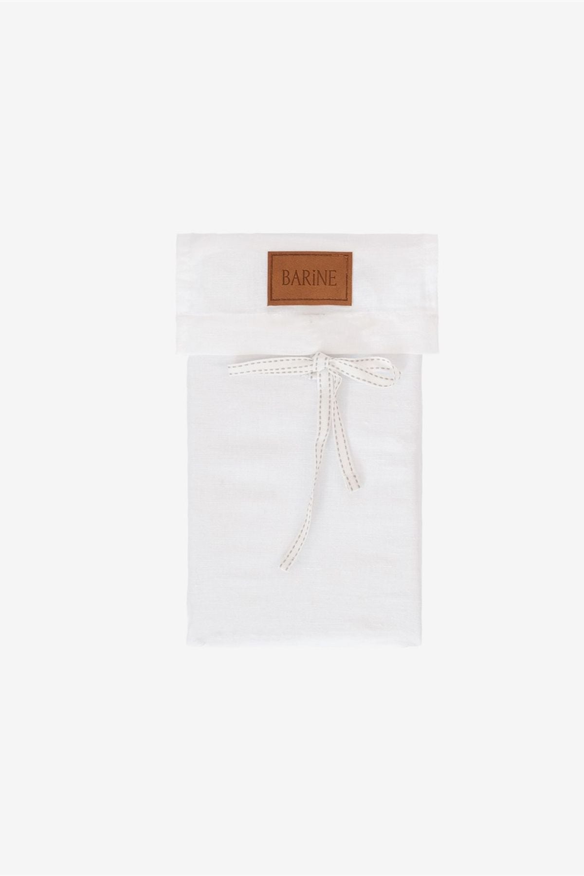 Washed Linen Keten Yastık Kılıfı 2 li Set Beyaz