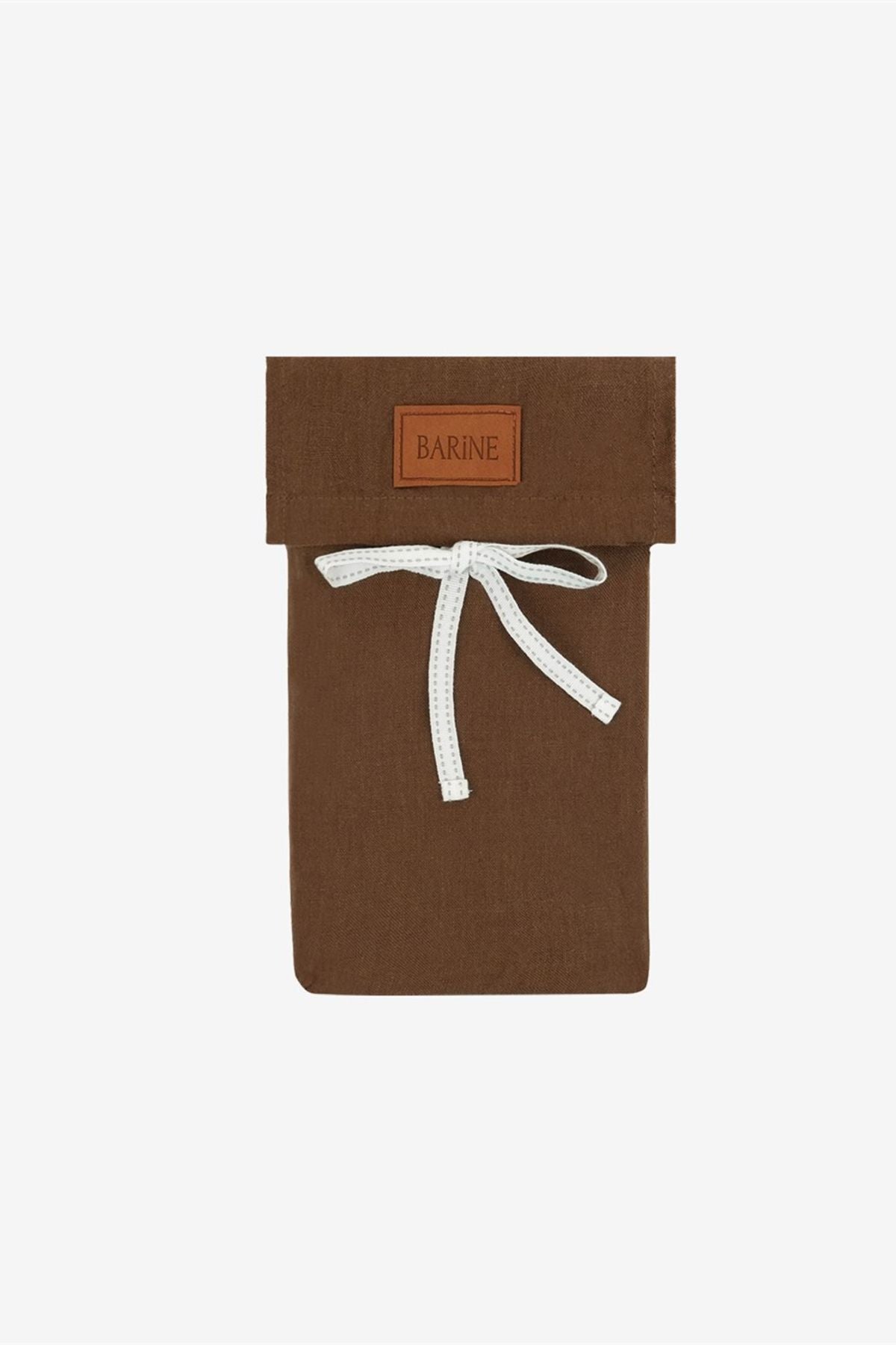 Washed Linen Keten Yastık Kılıfı 2 li Set Bison
