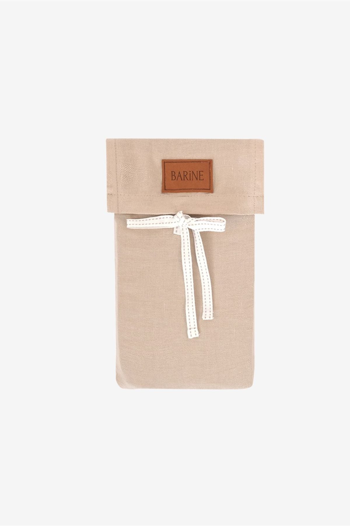 Washed Linen Keten Yastık Kılıfı 2 li Set Nougat