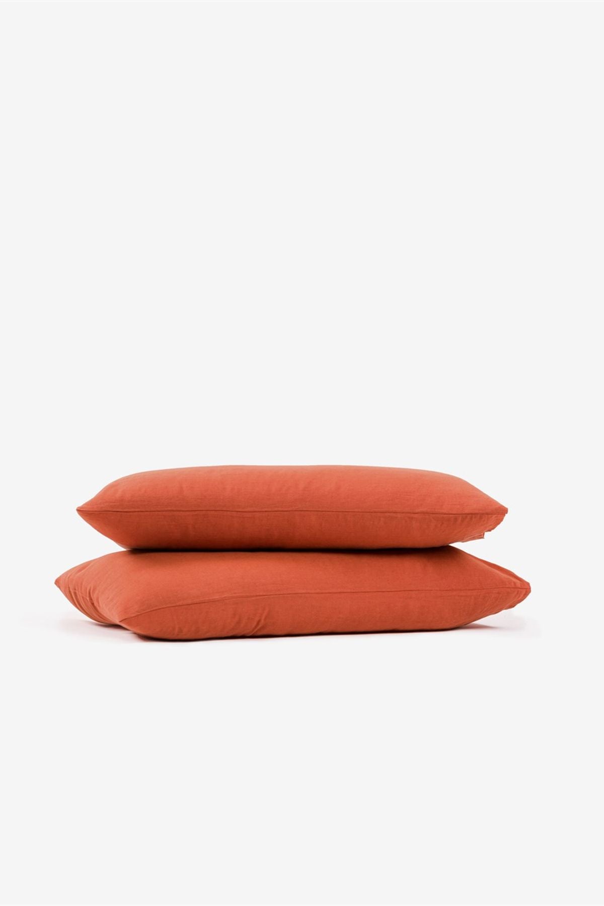 Washed Linen Yastık Kılıfı 2 li Set Spicy Orange