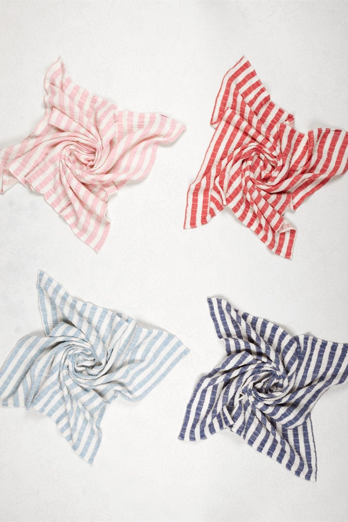 Stripy Müslin Kırmızı