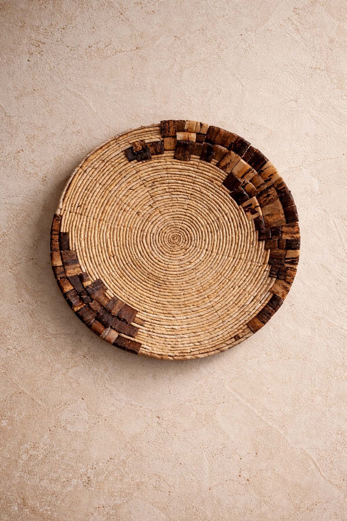 Muz Lifinden Yuvarlak Duvar Dekoru 51 cm