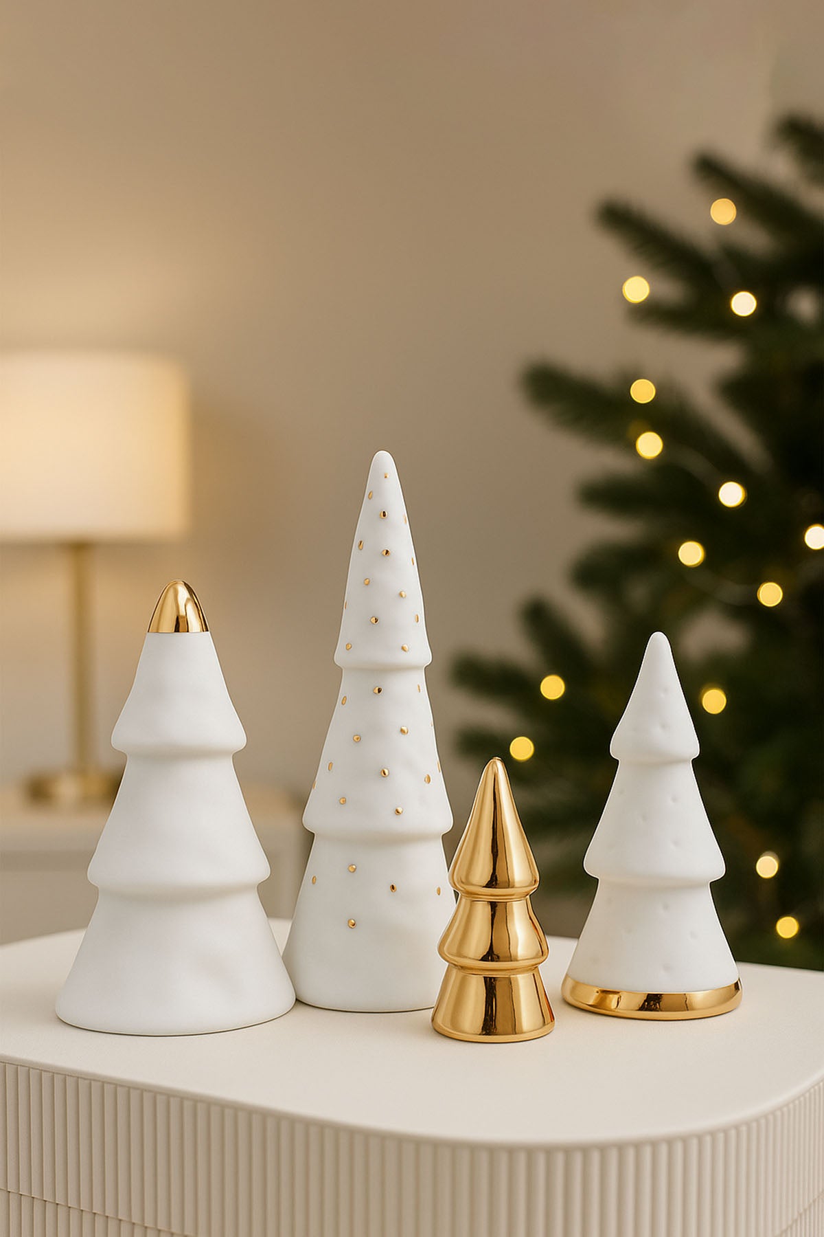 Yılbaşı ağacı 4'lü Dekoratif Obje Seti