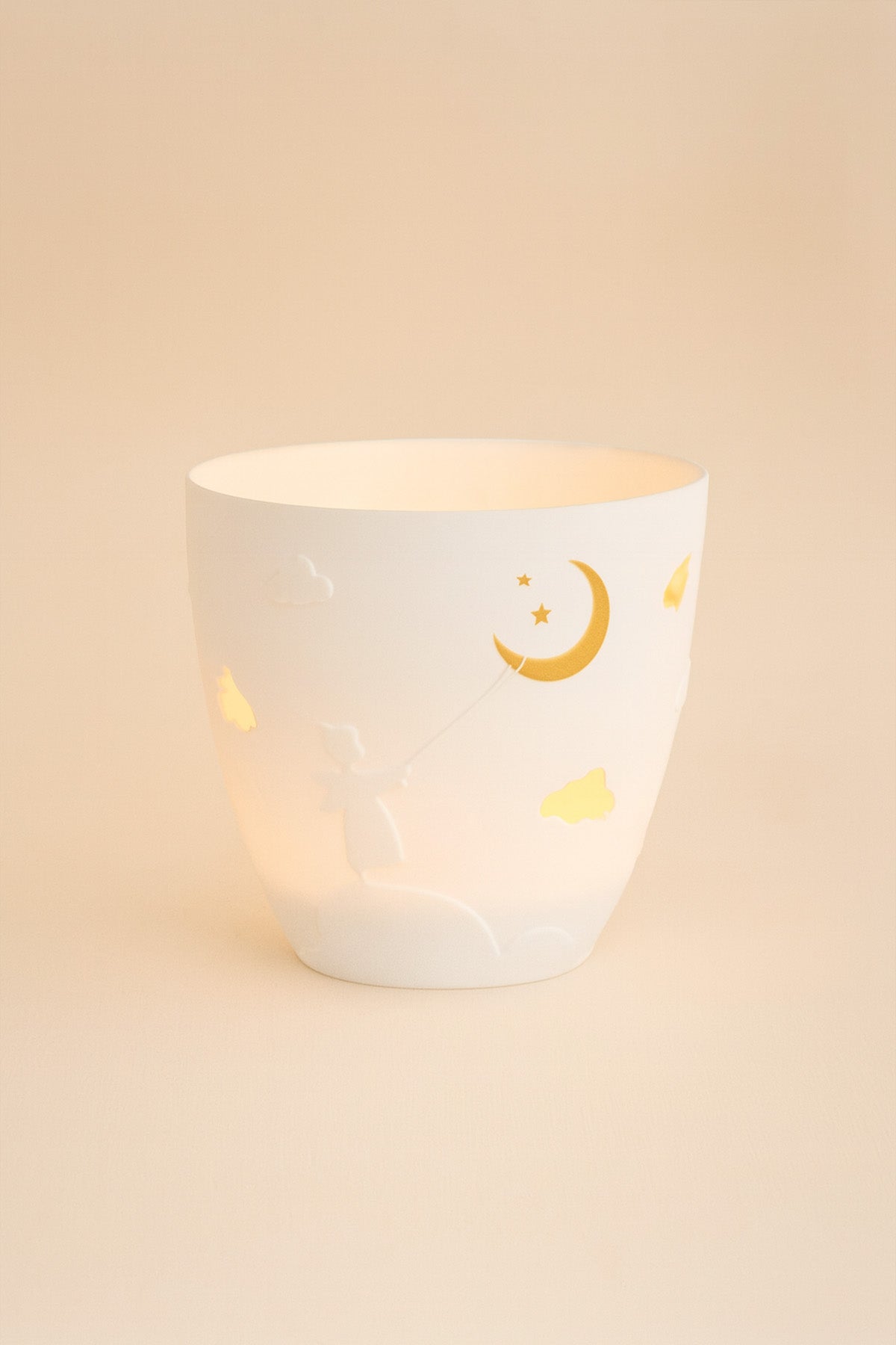 Şiir Işığı Porselen Mumluk 9,5x9 cm