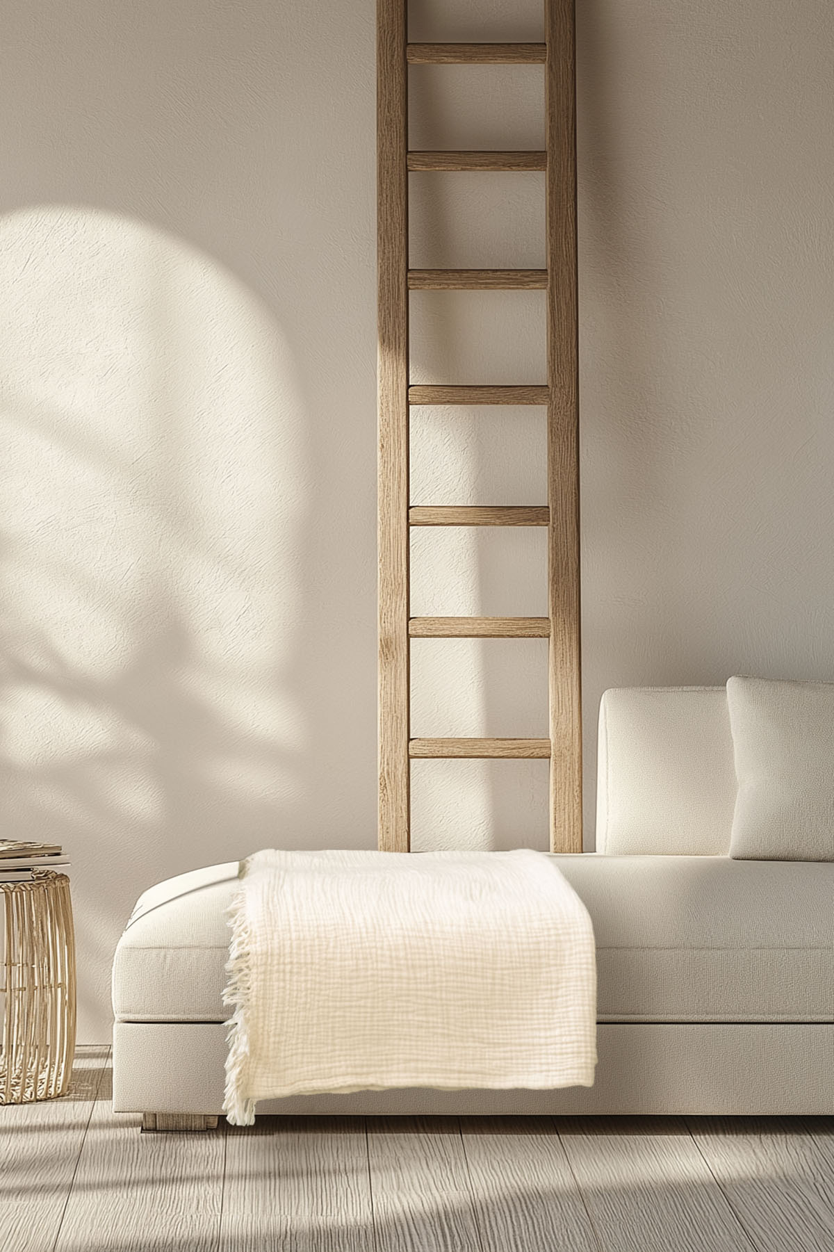 Cocoon Sofa Throw Ecru