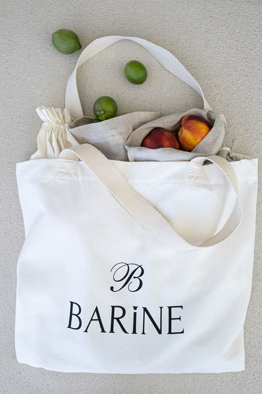 Тканевая сумка-тоут с принтом Barine