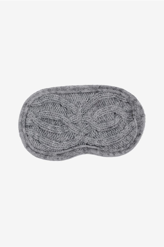 Cable Wool Eye Patch Gray