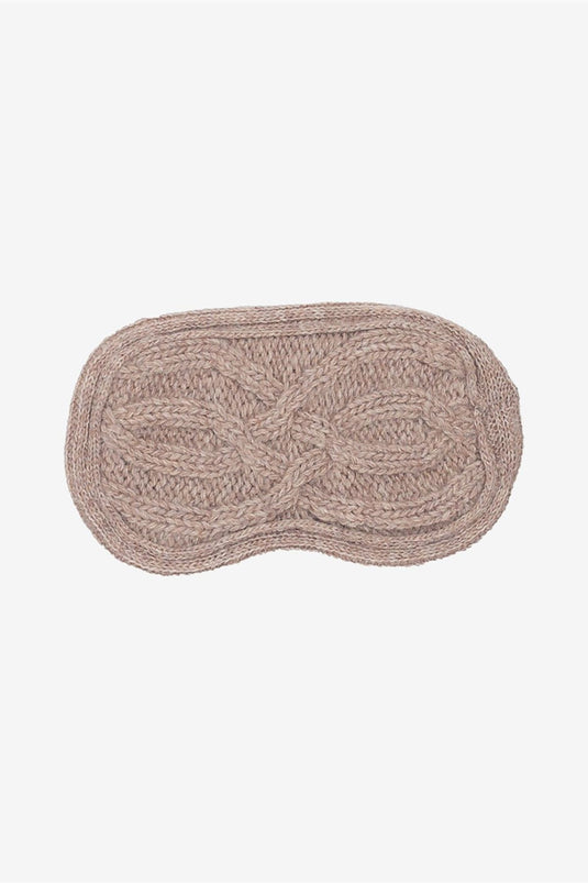 Cable Wool Eye Patch Mink