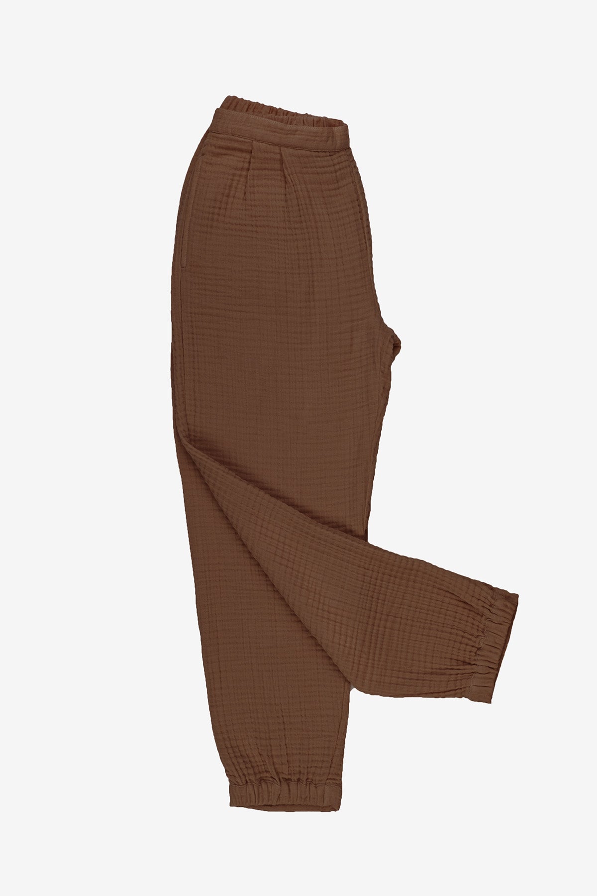 Cotton Gauze Pijama Rust Brown