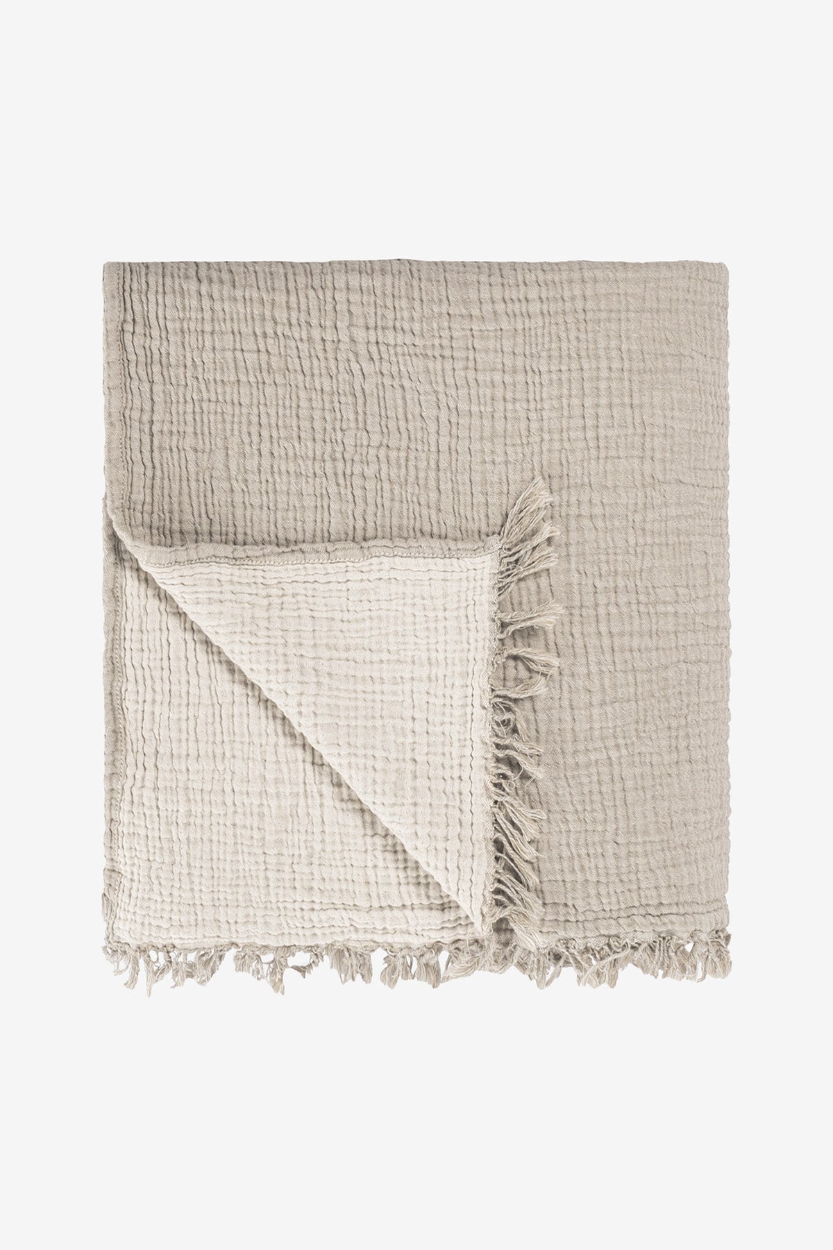 Cocoon 4 Katlı Müslin Yatak Örtüsü Bej