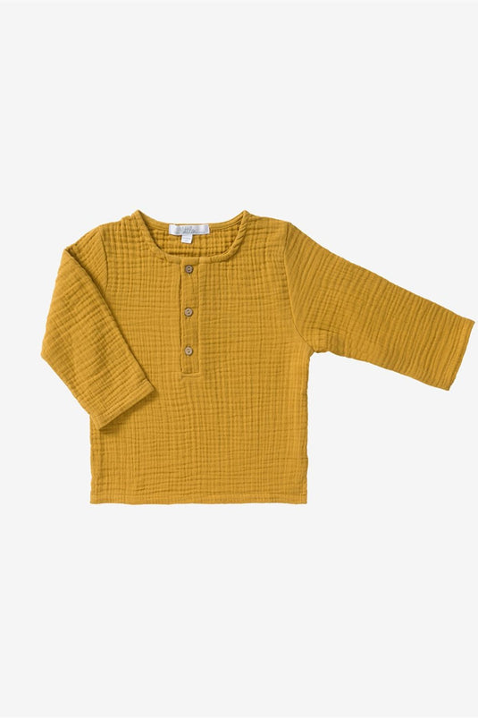 Cocoon Kinderbluse Curry