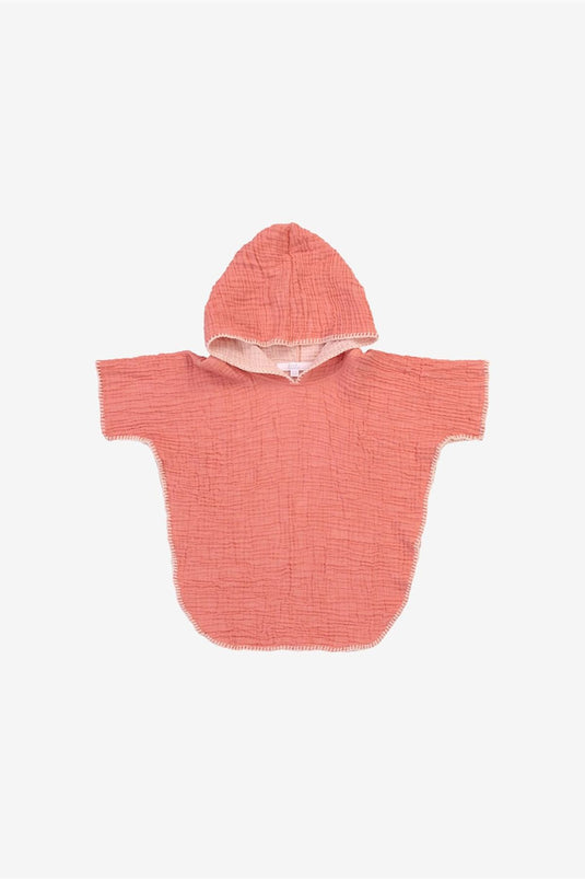 Cocoon Kids Poncho Coral