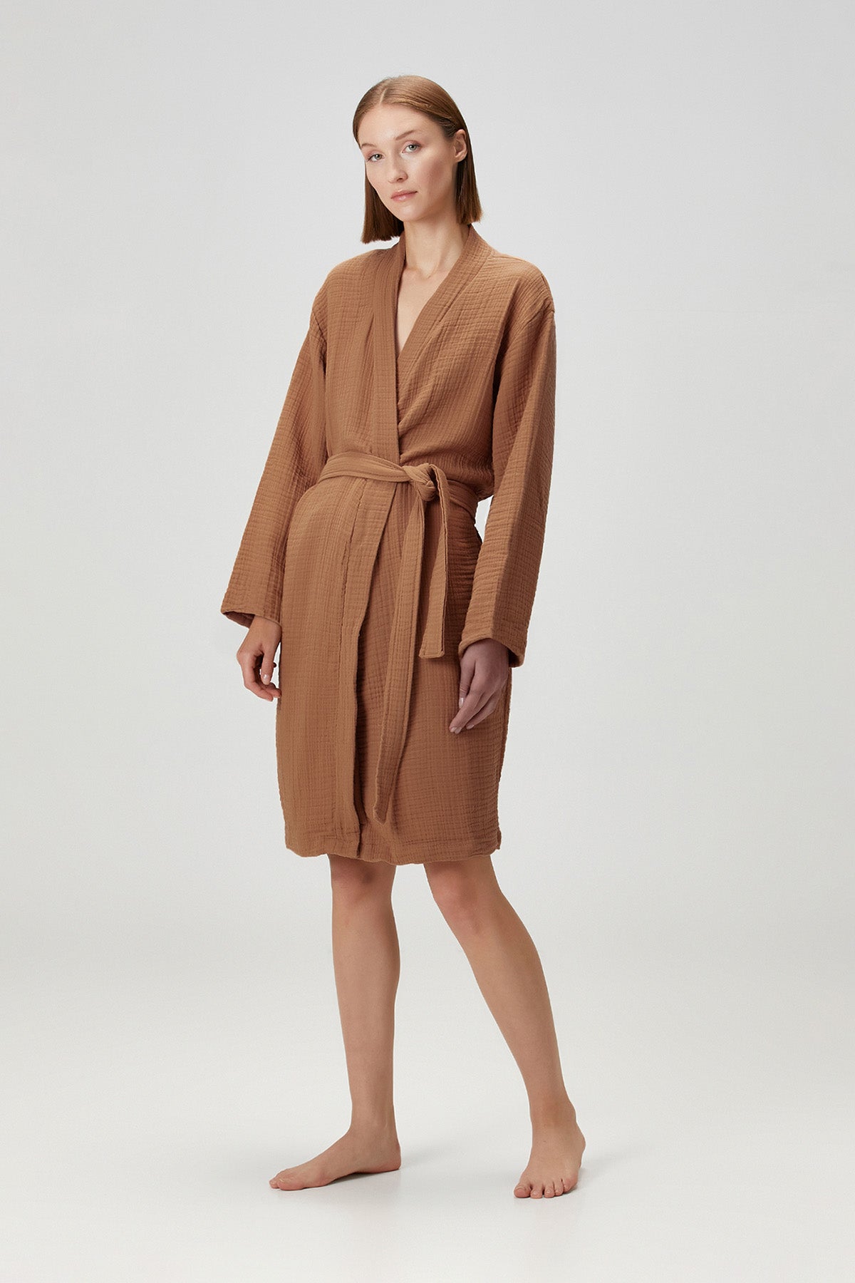 Cocoon Bathrobe Indian Tan