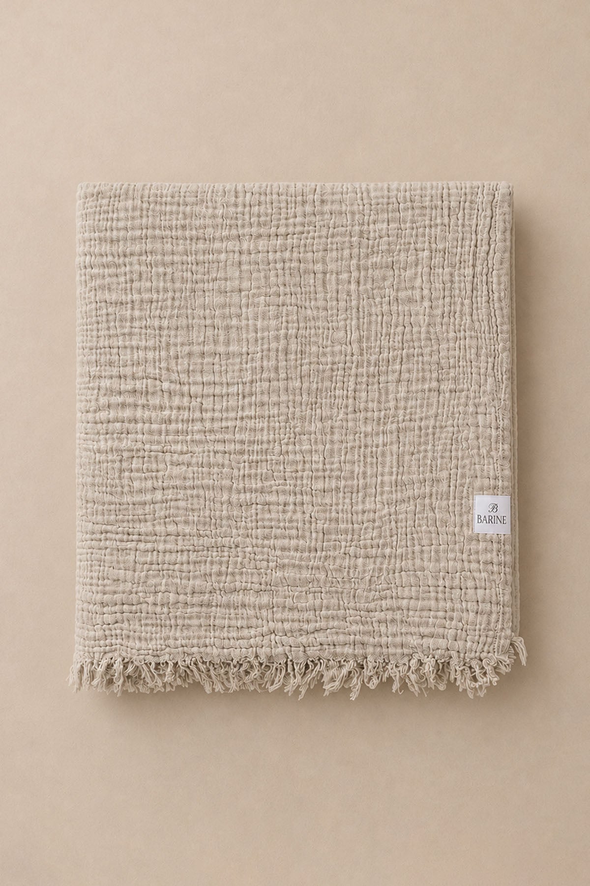 Cocoon Sofa Throw Beige