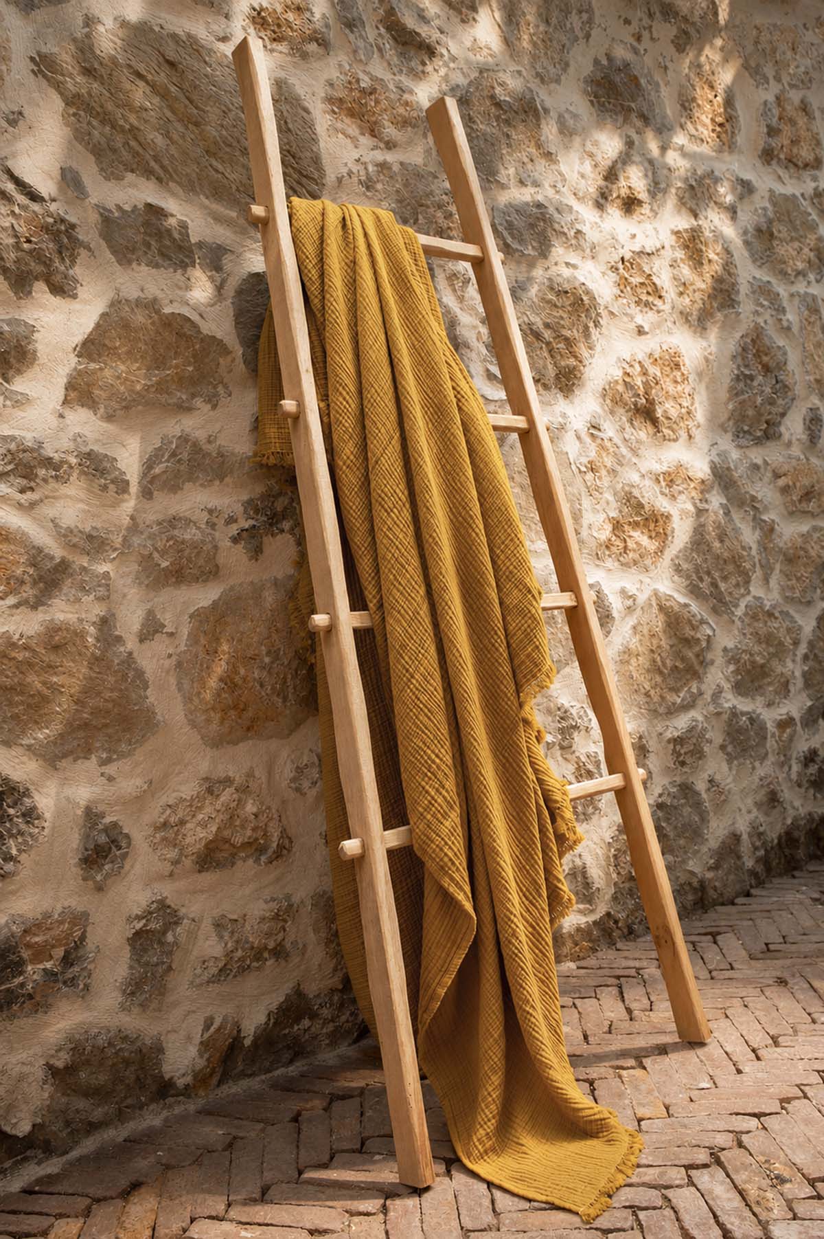 Cocoon Sofa Shawl Curry