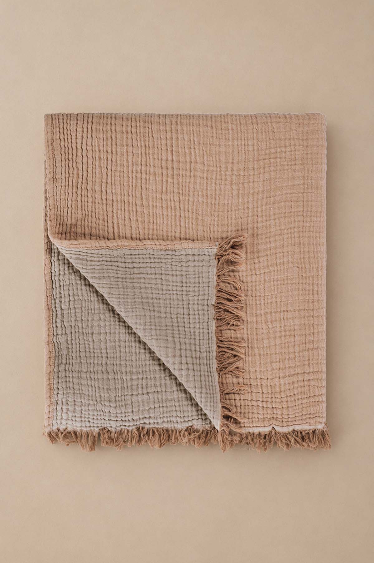 Cocoon Sofa Throw Tan-Coffe Mist