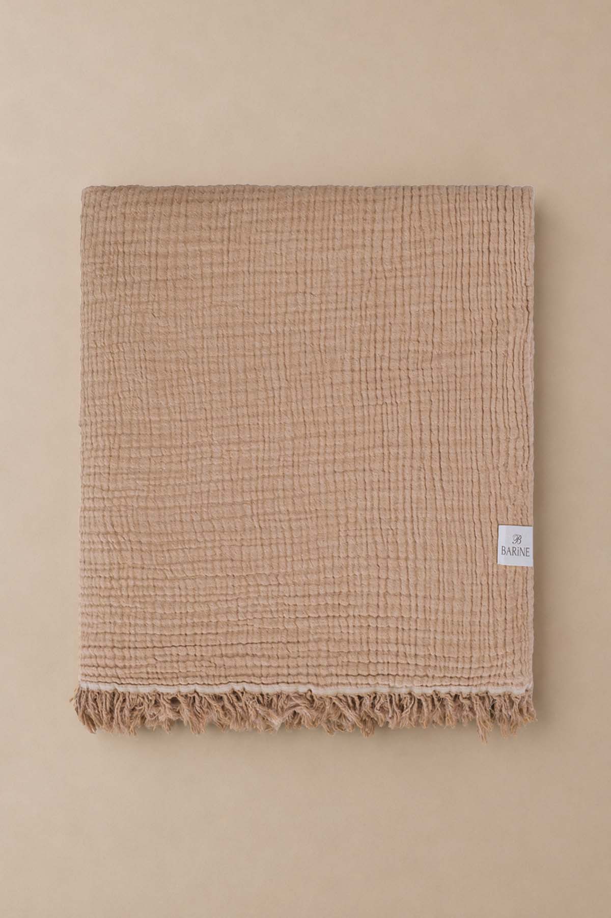 Cocoon Sofa Throw Tan-Coffe Mist