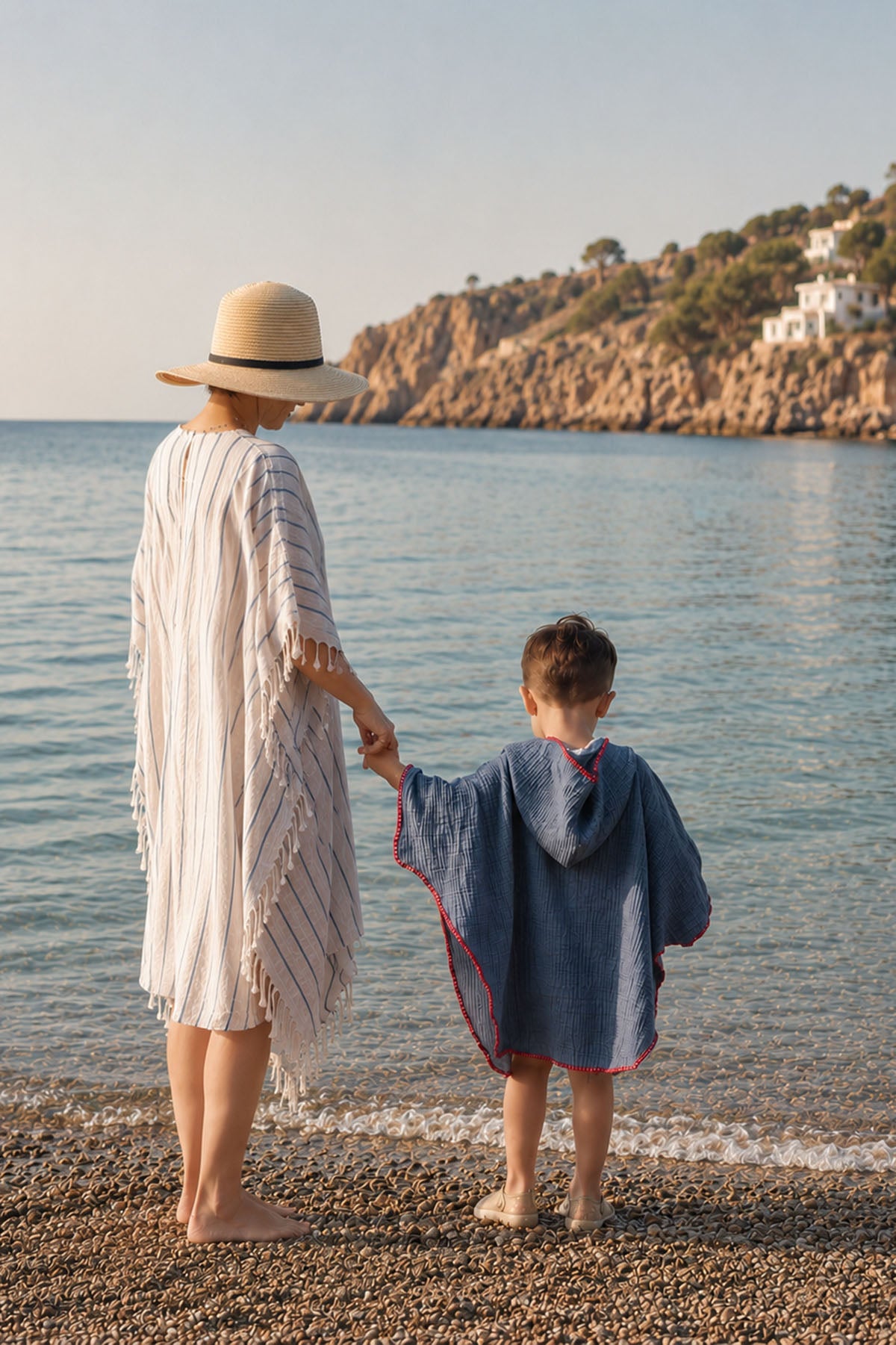 Cocoon Baby Poncho Indigo