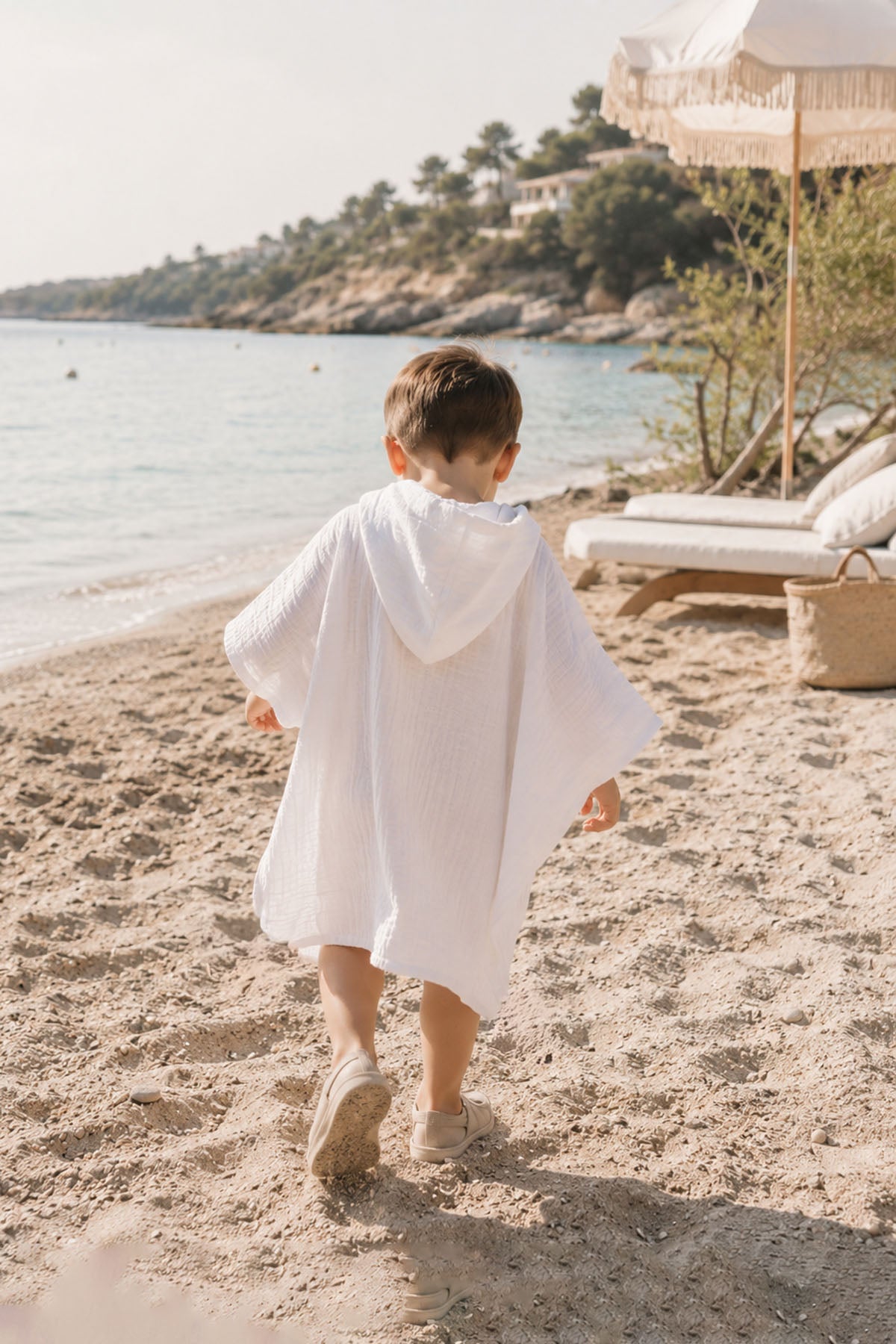 Cocoon Baby Poncho White