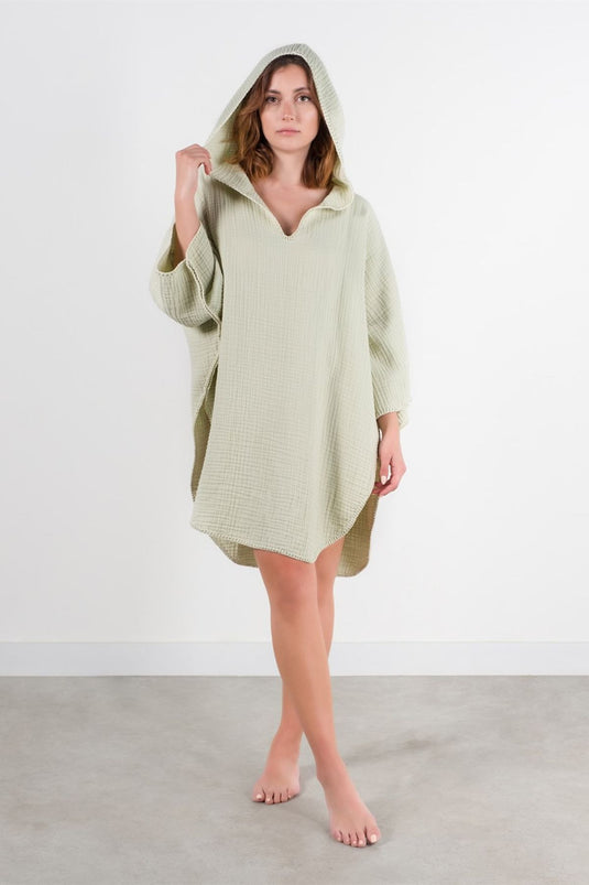Cocoon Adult Poncho Light Green