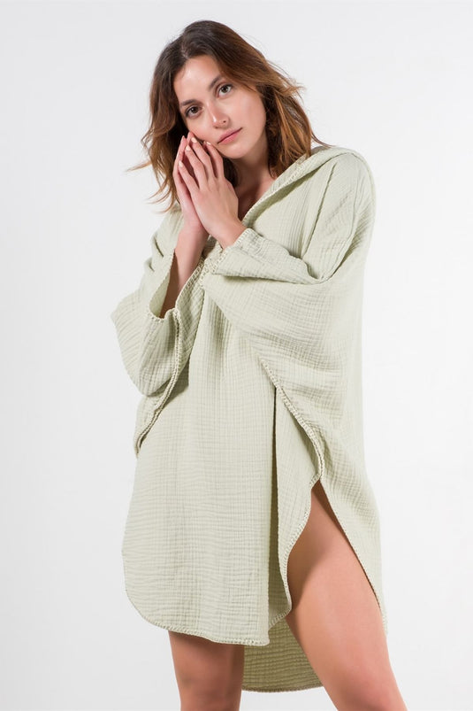 Cocoon Adult Poncho Light Green