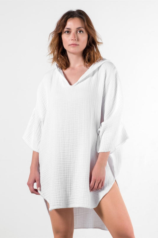 Cocoon Adult Poncho White