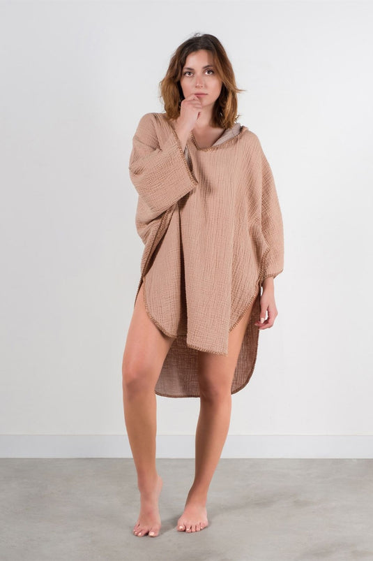 Cocoon Adult Poncho Tan
