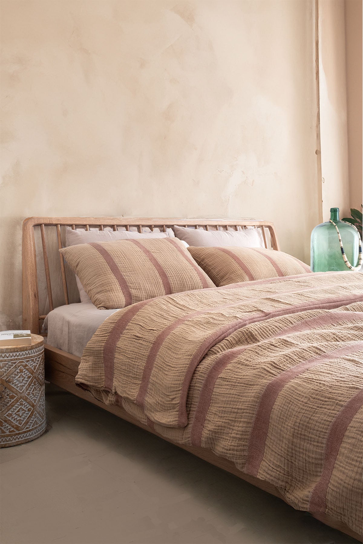 Corca Muslin Duvet Cover Brick-Yellow