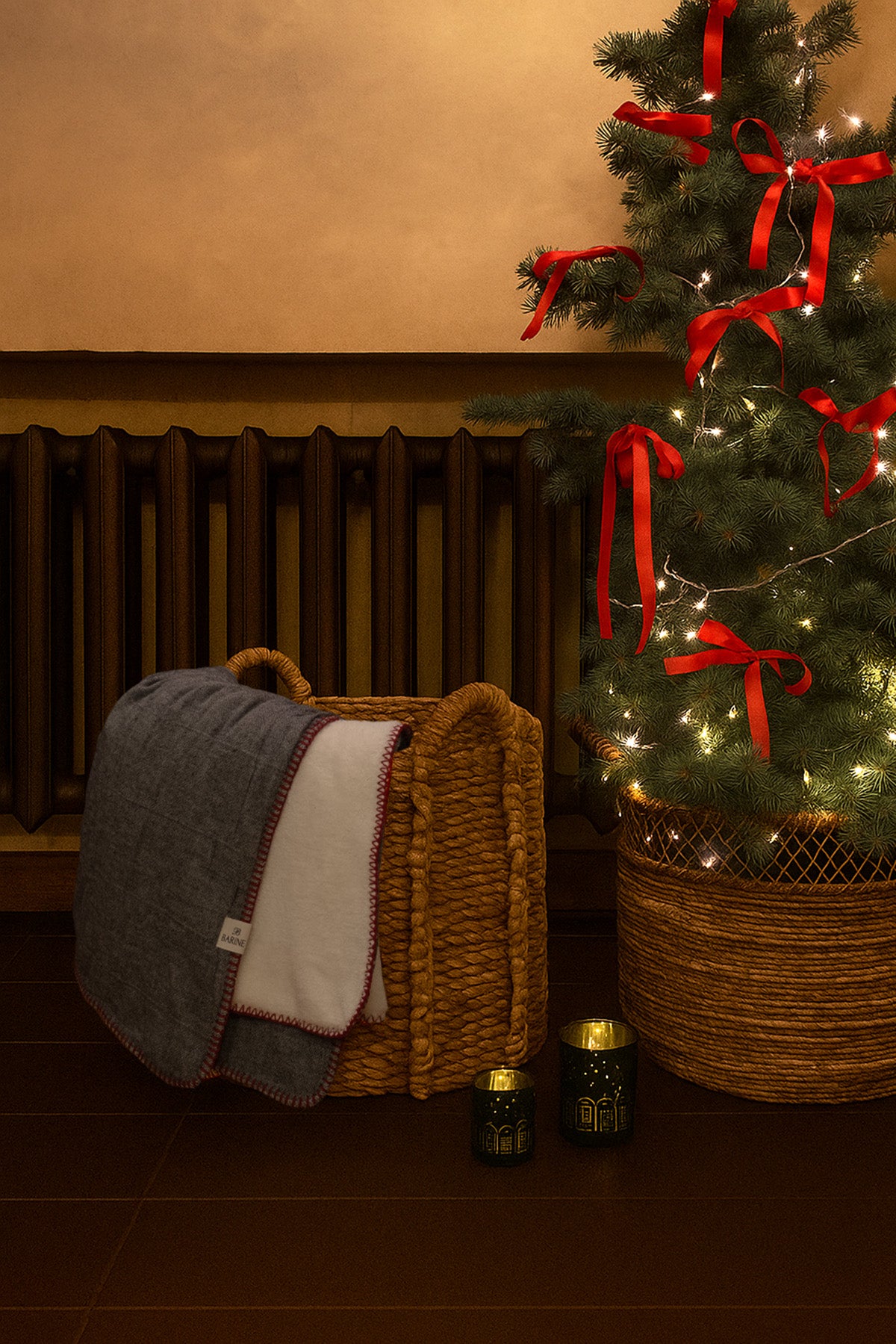 Cozy Dekoratif Dikişli Arkası Peluşlu Koltuk Şalı Battaniye Gri