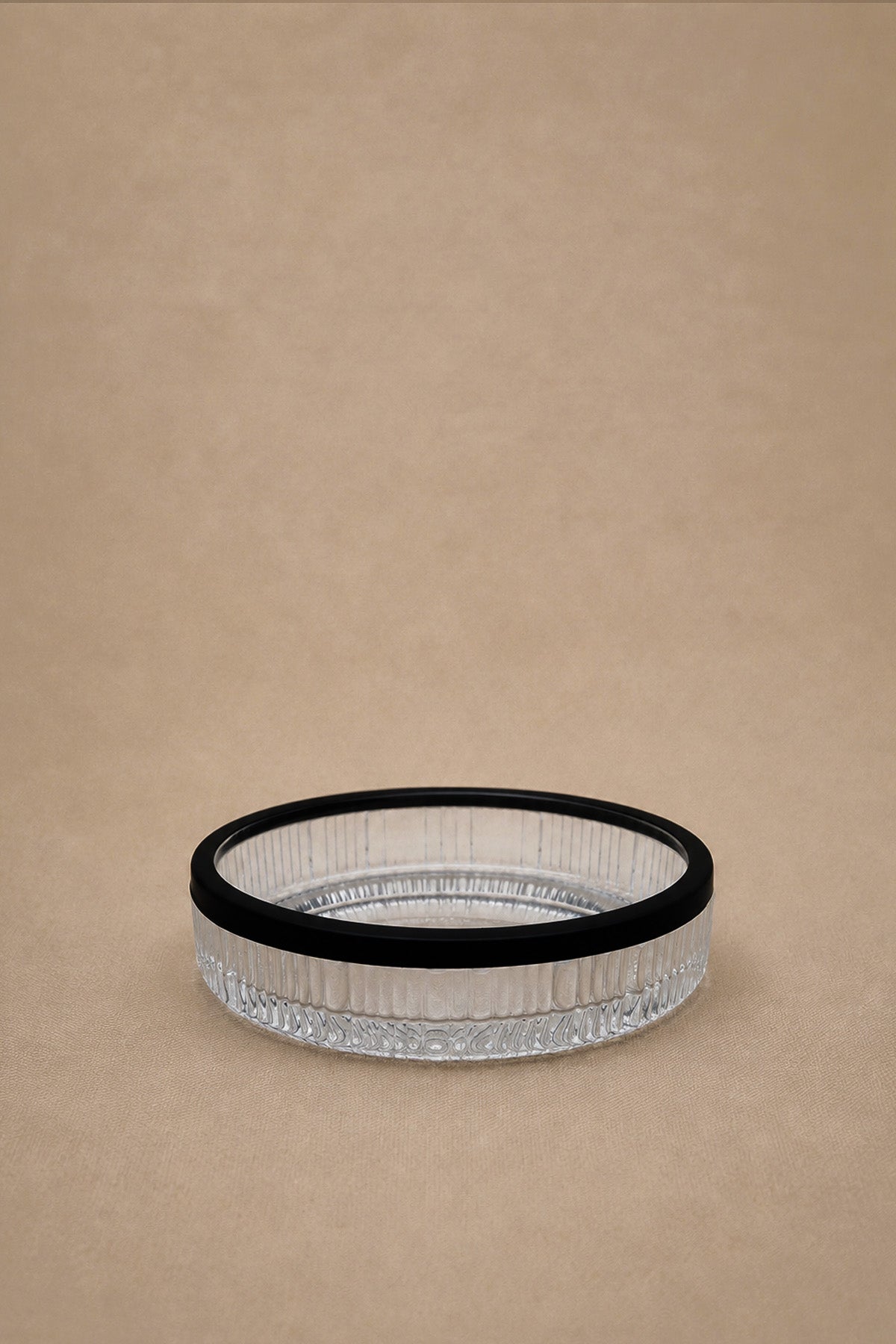 Crystal Pattern Transparent Glass Solid Soap Dish
