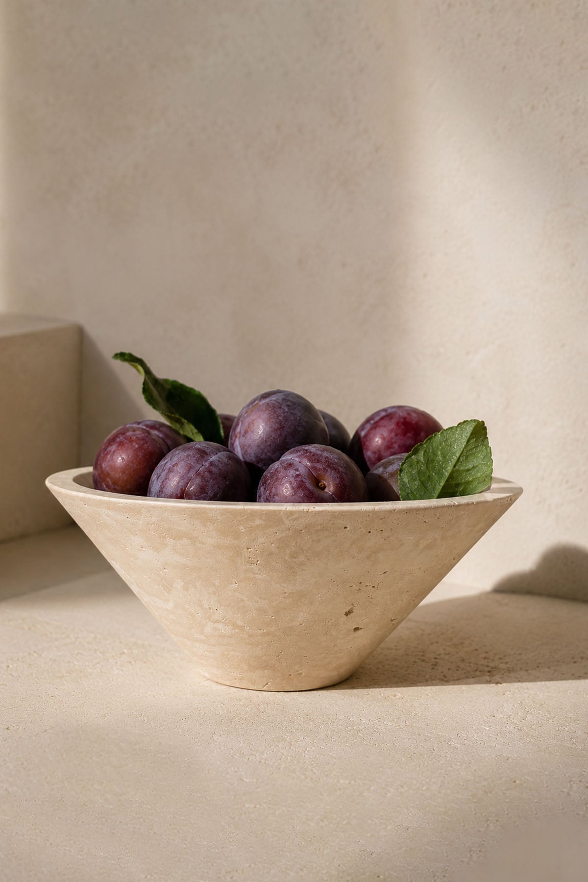 Decorative Travertine Marble Bowl Natural