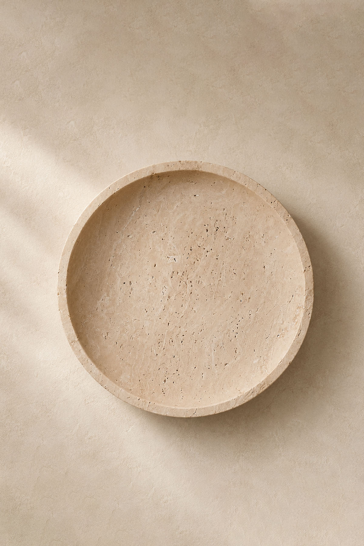 Decorative Travertine Marble Pedestal Bowl 25 x 15 cm