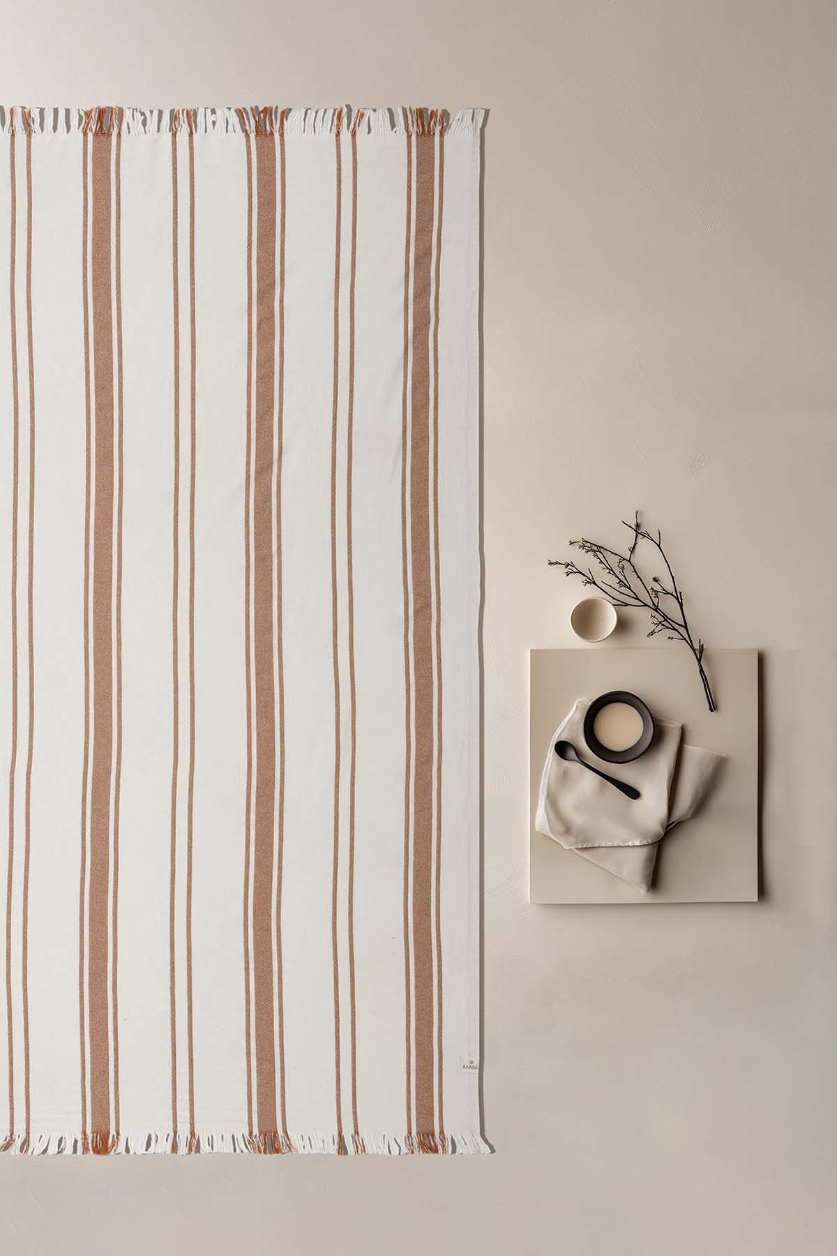Earth Stripe Peştemal Tarçın