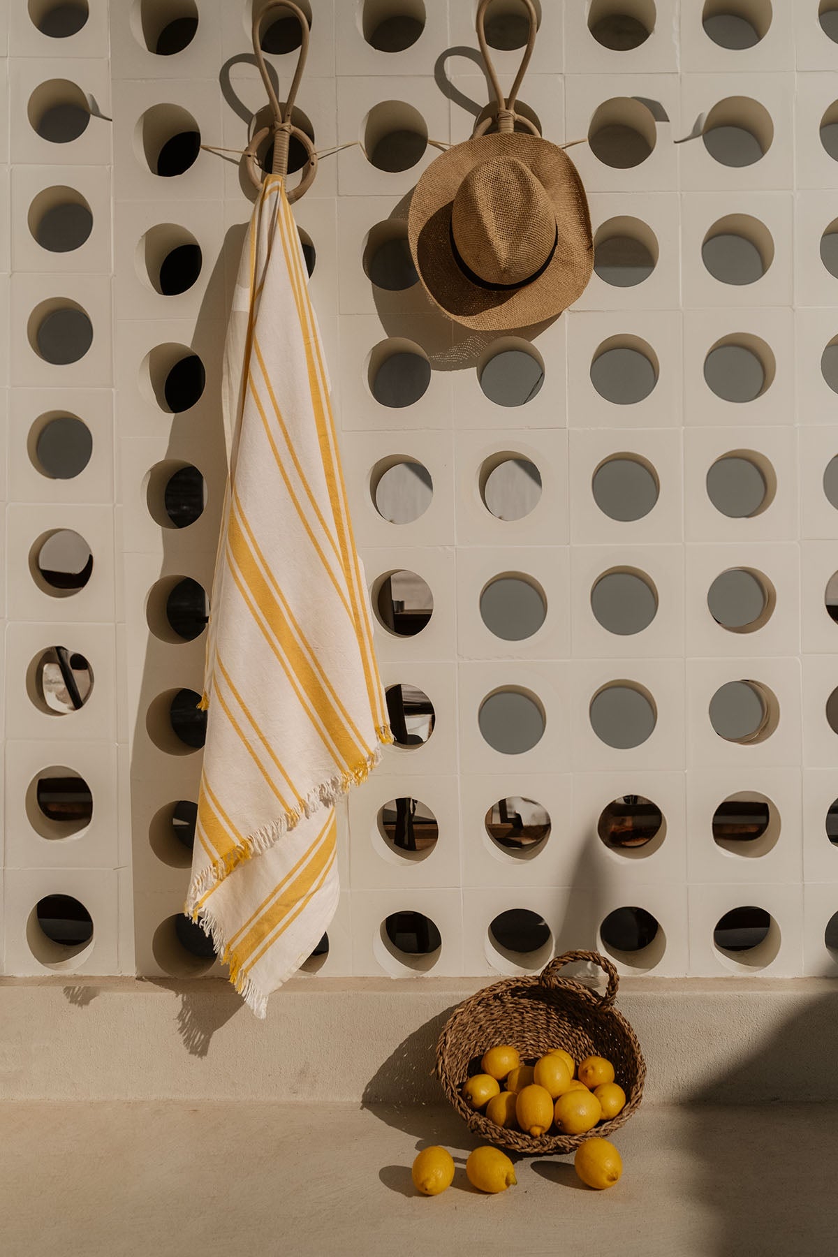 Earth Stripe Peshtemal Yellow