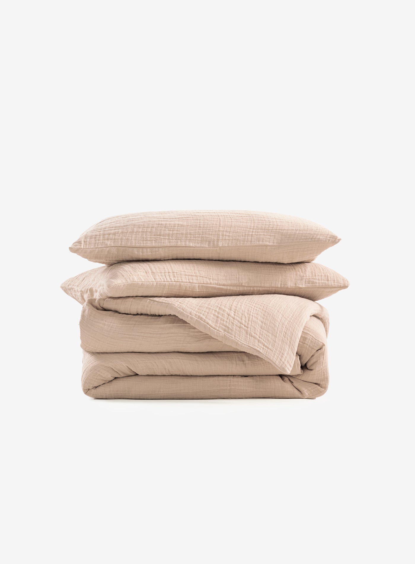 Fine Linen Dokulu Keten Nevresim Kum Beji
