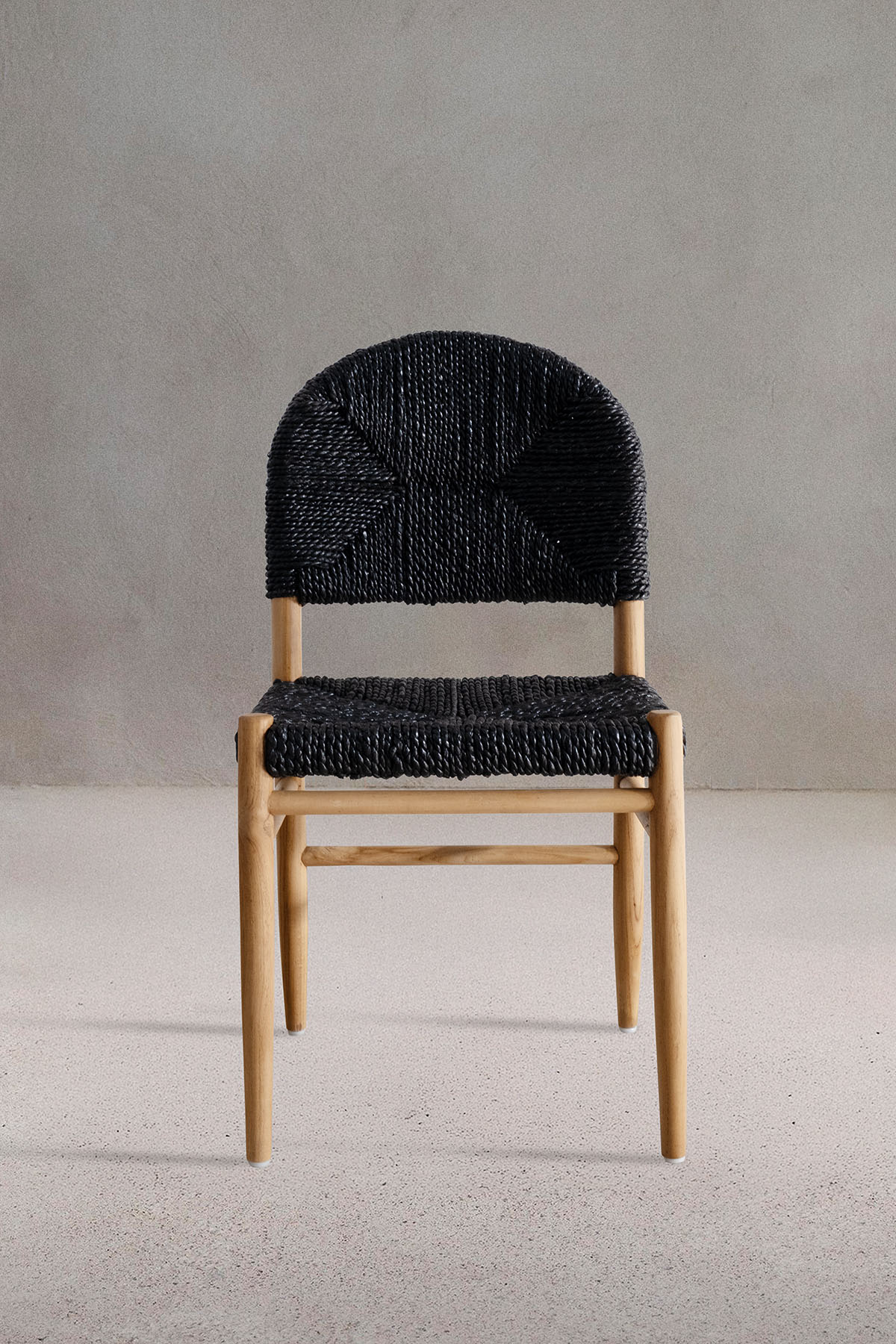 Flinder Muz Lifi Detaylı Tik Sandalye