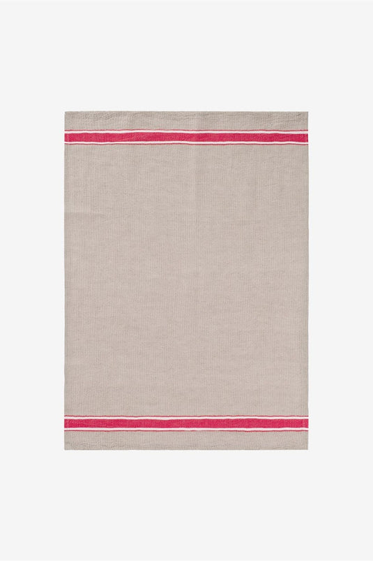 Gastronome Kitchen Towel Linen-Red Striped