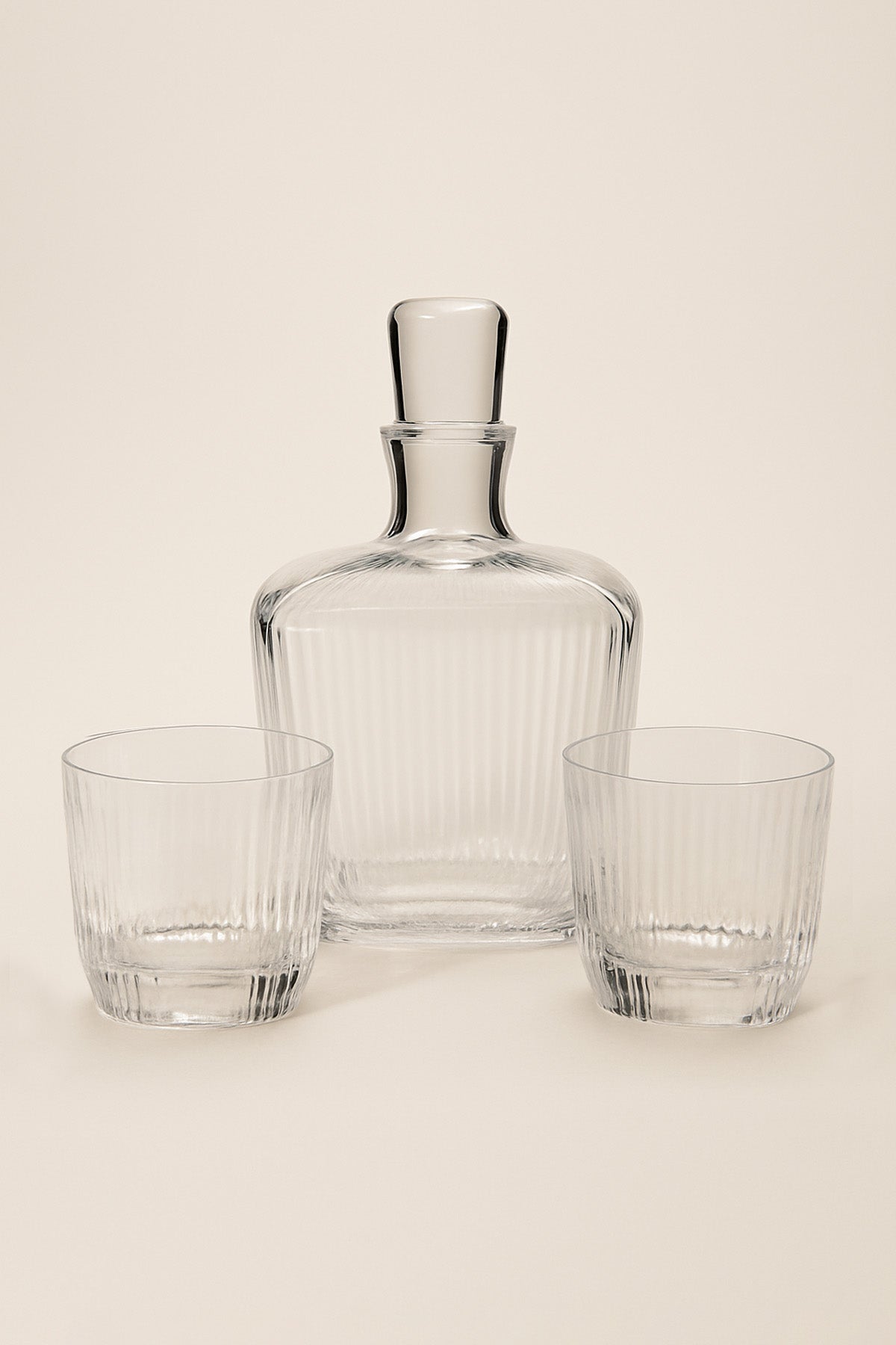 Gentleman Kristal Cam 2'li Viski Bardağı ve Karaf Seti