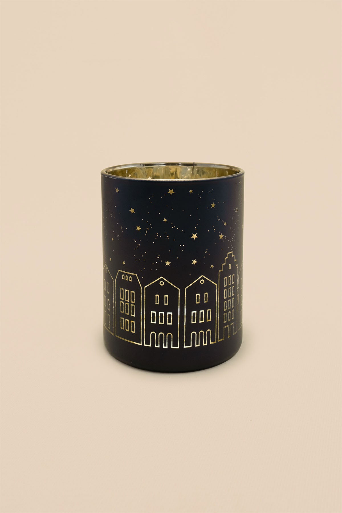 Işıklı Evler Mumluk 8,5x10 cm