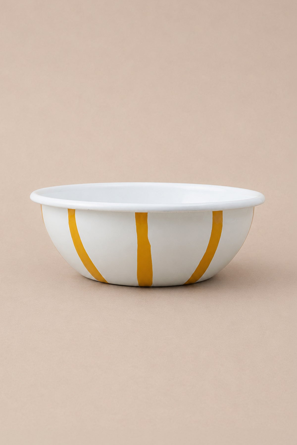 Akıtma Emaye Kase Sarı 26 × 9 cm