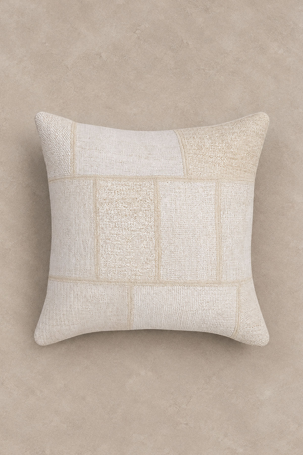 Hemp Throw Pillow Cover Cream