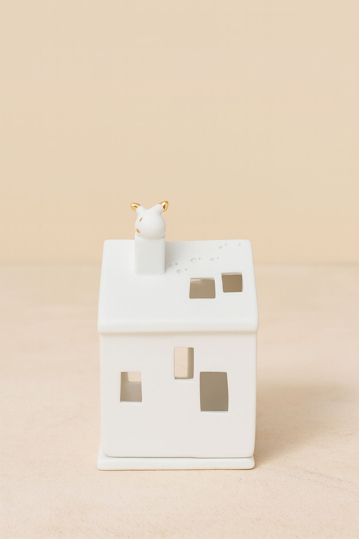 Ev Şeklinde Porselen Mumluk