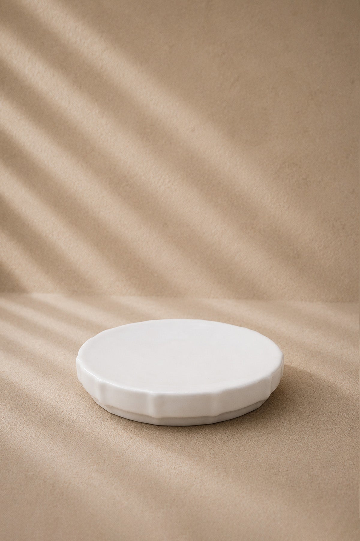 Ivory Stoneware Katı Sabunluk